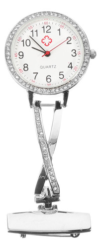 Reloj De Enfermera Con Clip, Moderno, Colgante, De Acero Bla