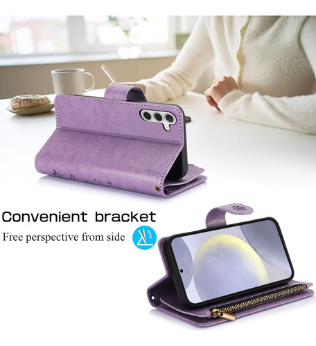 Funda De Piel Tipo Cartera Con Tapa Para Samsung Galaxy A56 A36 A26 A16 A06