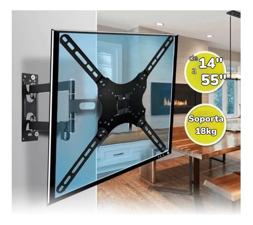 Soporte De Pared Pantalla Sharp De26 A 55 Fijo 0n13b