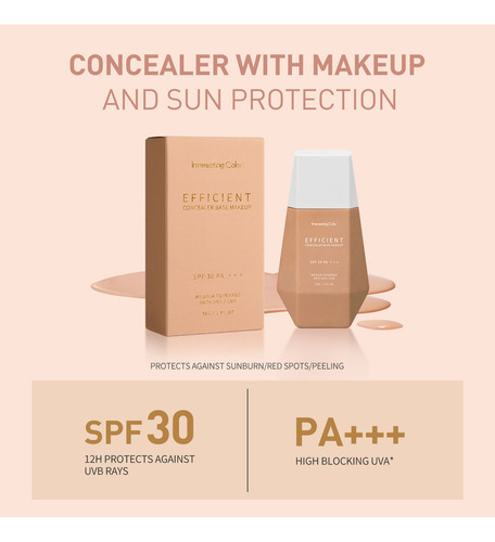 Protector Solar De Maquillaje Tres En Uno Con Base Corrector