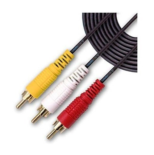 Satellitesale Cable Compuesto Av De 3 Machos A 3 Machos Rca