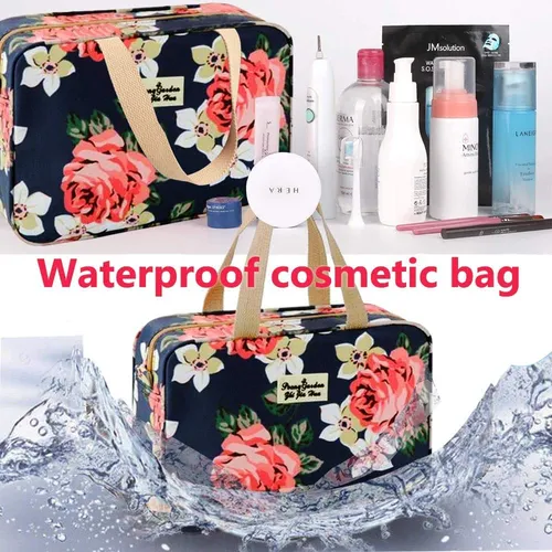 Hjkiopc Bolsa De Maquillaje Grande Para Mujer, Bolsa De Maqu