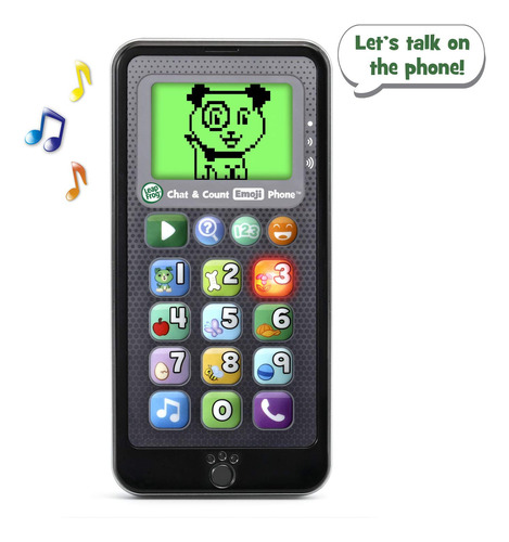 Telefone Com O Emoji Leapfrog Chat And Count, Preto