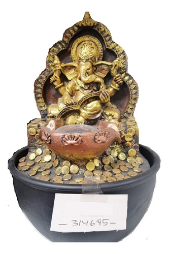 Fuente De Agua  Ganesha 25 Cms