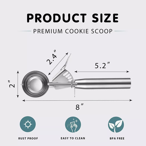 Cuchara Para Heled Cuchara Para Galletas Con Gatillo #24