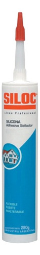 Silicona Sellador Siloc Transparente Uso General 280g X 12un