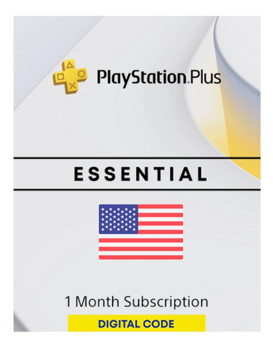 Tarjeta Psn Playstation Plus Esencial 1 Mes Region Usa
