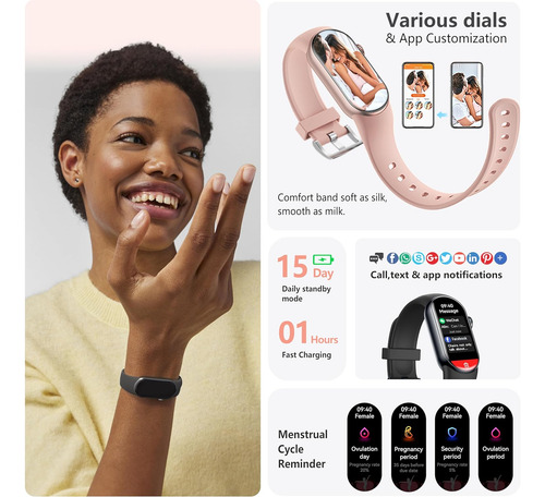 Fitvii Ole Fitness Tracker Amoled De 1.6 Pulgadas