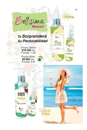 Body Splash Coco Piña 60ml De Múscari