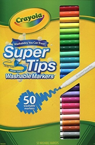 Puntas Lavables Crayola 50ct Los Estilos Pueden Variar