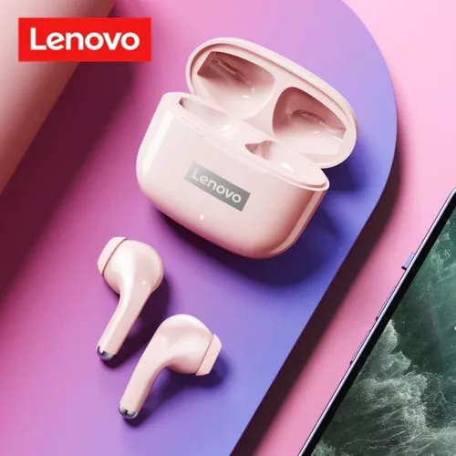 Auriculares inalámbricos Lenovo LP40 con Control táctil y Caja de Carga :  : Electrónica