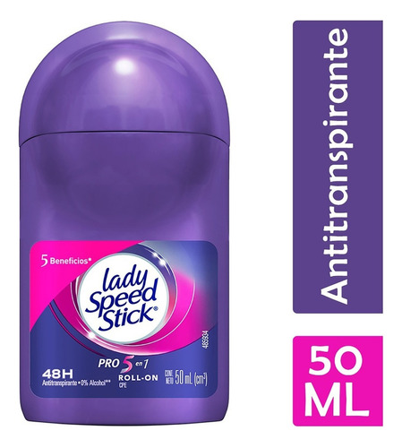Desodorante Lady Speed Stick Antitranspirante Pro 48hs 50ml Fragancia Aloe vera
