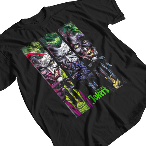 Imagen 2 de 5 de Remera Algodón Batman Three Jokers