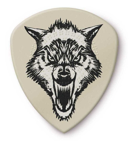 Púas Jim Dunlop White Fang James Hetfield Signature Pack X 6 Color Blanco Tamaño 1.0mm