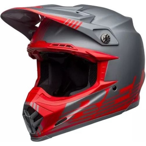 Casco Bell Moto-9 Gris/rojo T L/xl     