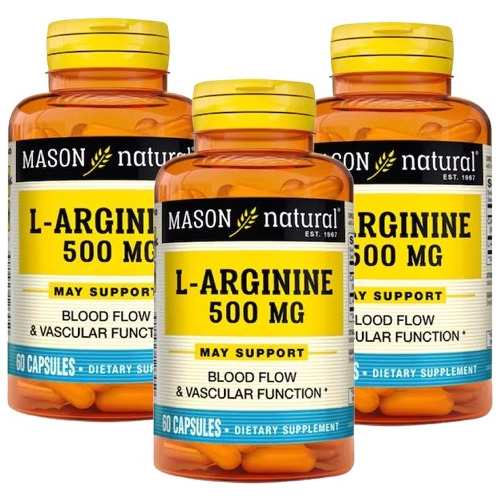 L Arginina 500mg Masa Muscular & Crecimiento 03 Frascos