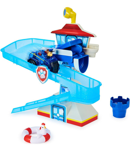 Paw Patrol, Adventure Bay - Juego De Baño Con Vehículo Luz