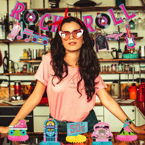 25 Decoraciones Para Fiesta Temática Años 50 Centros Y Panca