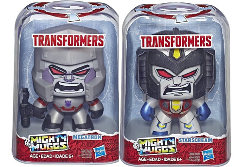 Figuras Mighty Muggs Megatron Y Star Scream