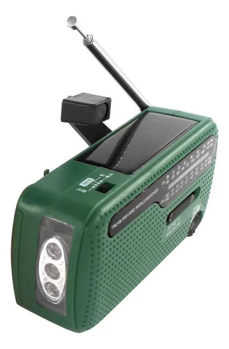 Rádio De Emergência Portátil Am E Fm Hand Crank Solar Radio