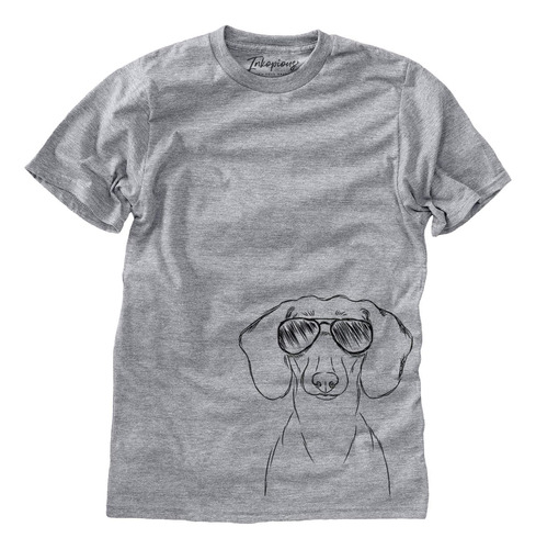 Inkopious Hans The Dachshund Triblend Camiseta Unisex Cuello