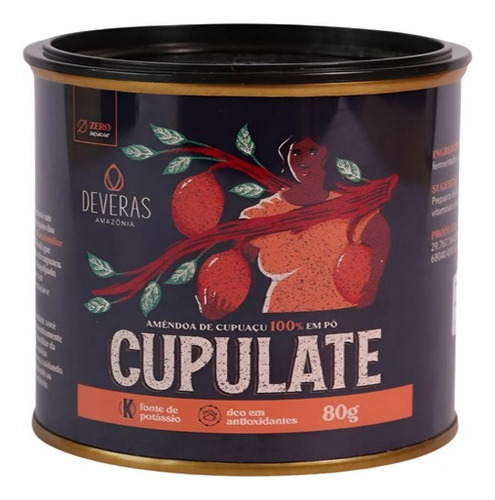 Cupulate Em Pó - Chocolate De Cupuaçu Deveras Amazônia