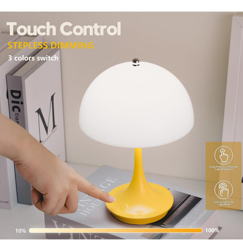 Modernas Lámparas De Mesa Con Forma De Hongo, Inalámbricas,