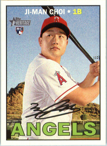 2016 Topps Heritage High Número 599 Ji-man Choi Los Ángeles