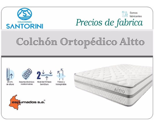 Colchòn Ortopedico Cama Doble 