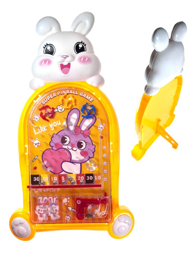 Jogo De Fliperama Pinball Brinquedo Coelho Presente Diverção