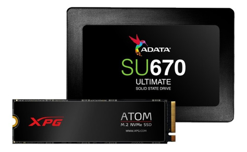 Kit Xpg Atom 30 1tb Ssd M.2 22800 + 250gb Sata 2.5  Color Negro