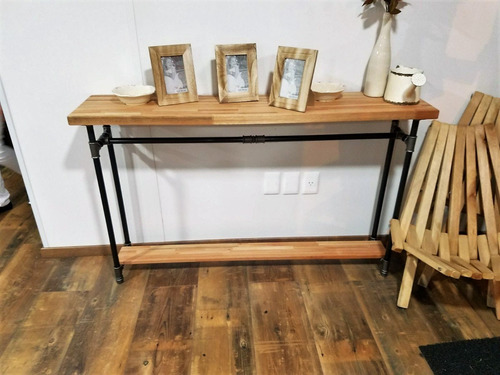 Mesa De Arrimo Caños Y Maderas Importadas Finger Eucalipto