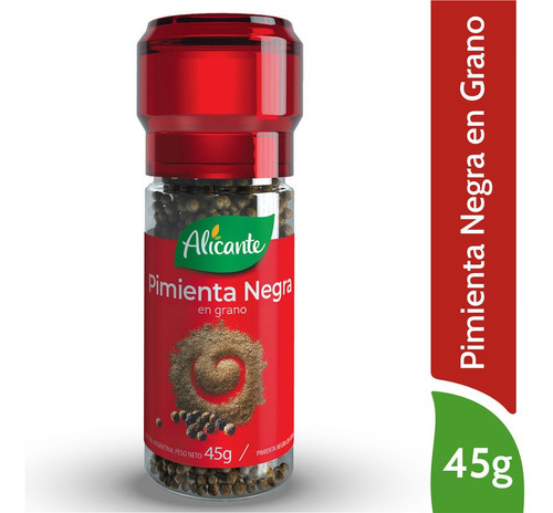 Alicante Pimienta Negra Molinillo X 45 Gr