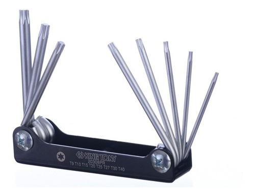 Jogo De Chave Torx Canivete 8pçs 20308pr King Tony
