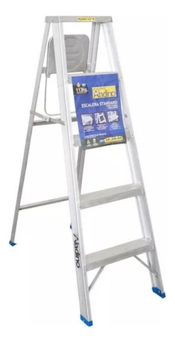 Escalera De Aluminio Simple Tipo Tijera 3 Tramos Aladino