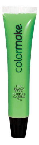 Bisnaga Gel Glitter Corpo Cabelo Verde Neon 30g Colormake