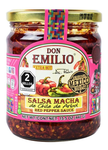 Salsa Macha Don Emilio Chile De Árbol De 440 Gramos