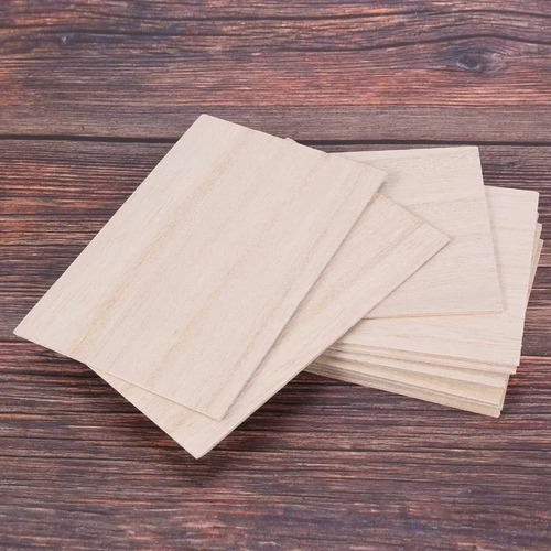 Láminas De Madera Para Balsa, 10 Unidades, 150 X 100 X 2 Mm,