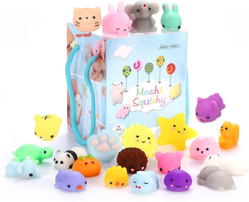 24 Unids Mochi Squishy Toys Mochi Kawaii Squishies Toys...