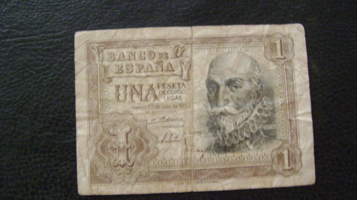 Antiguo Billete De España 1 Peseta 1953 Serie 2.11