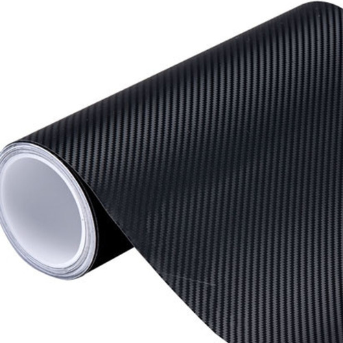 Vinil Automotriz Fibra De Carbono Negro Rollo 2 Mts X 30 Cm