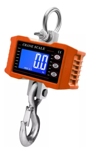 Balanza Para 1000kg Comerciales Dijitales Pantalla Led Hd Naranja