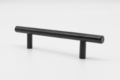 Imagen 2 de 6 de Tirador Para Mueble Negro De 10cm