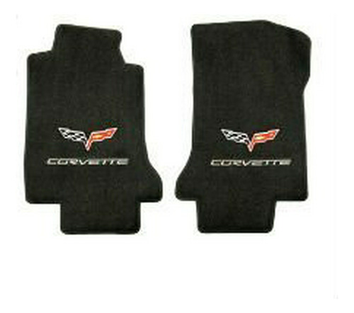 Tapetes - Corvette Floor Mats - C6 Emblem And Corvette Scrip