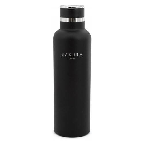 Botella Termica Sakura Negro Acero Inox. 23750n Bazarnet