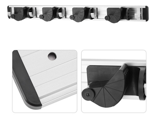 Soporte Para Fregona Y Escoba Para Rack Montado En La Pared,