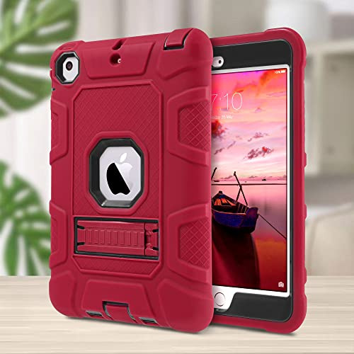 Funda Para iPad Mini iPad Mini 2 iPad Mini 3 Rojo 3 Capas-02