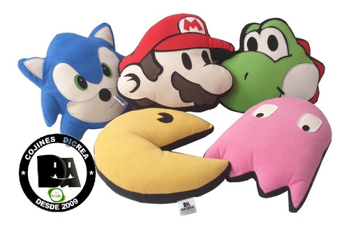 Cojines Dicrea Bloque,mario Bros Videojuegos,, Gamers,