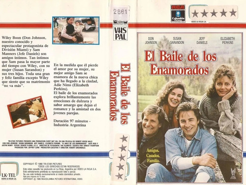 El Baile De Los Enamorados Vhs Don Johnson Susan Sarandon