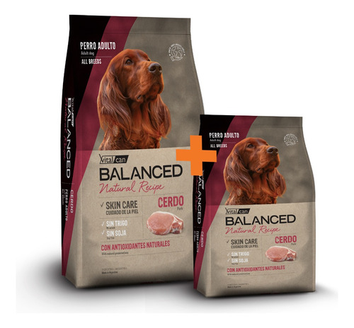 Vital Can Balanced Perro Cerdo Y Arroz X 15 Kg + 3 Kg Gratis